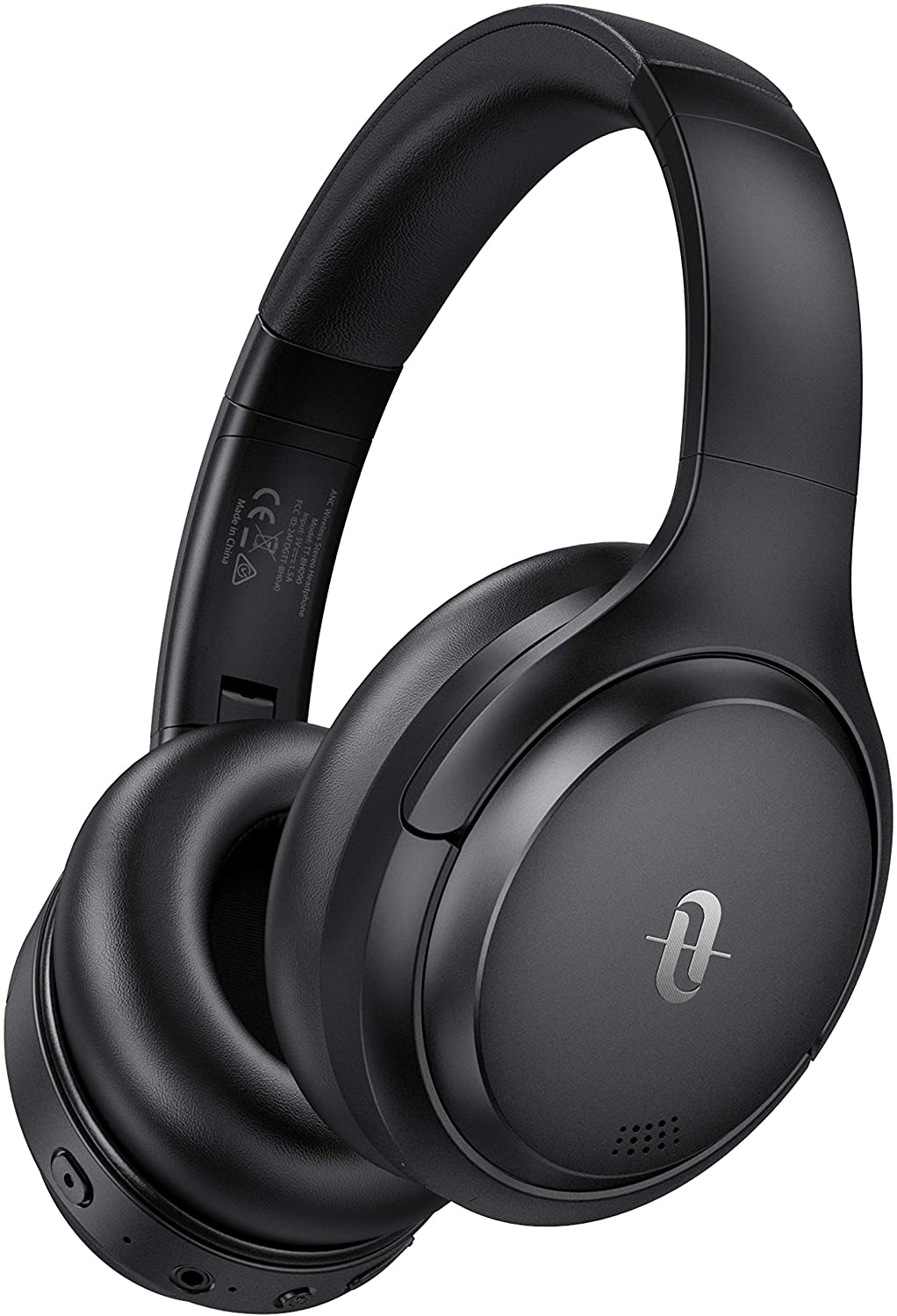 Taotronics Hybrid Active Noise Cancelling Headphones Bluetooth Headphones [Upgraded] Over Ear Wireless Headphones, 35H Playtime, Soft Protein Earpads, Usb-C Fast Charging, Built-In Mic, Carrying Case