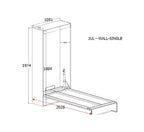 Palermo Single Size Wall Bed