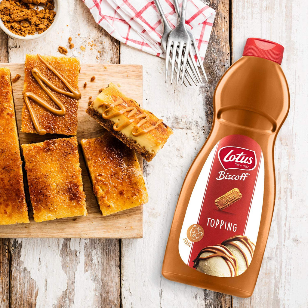 8 x  Lotus Biscoff Topping Sauce squeezy bottle 1L