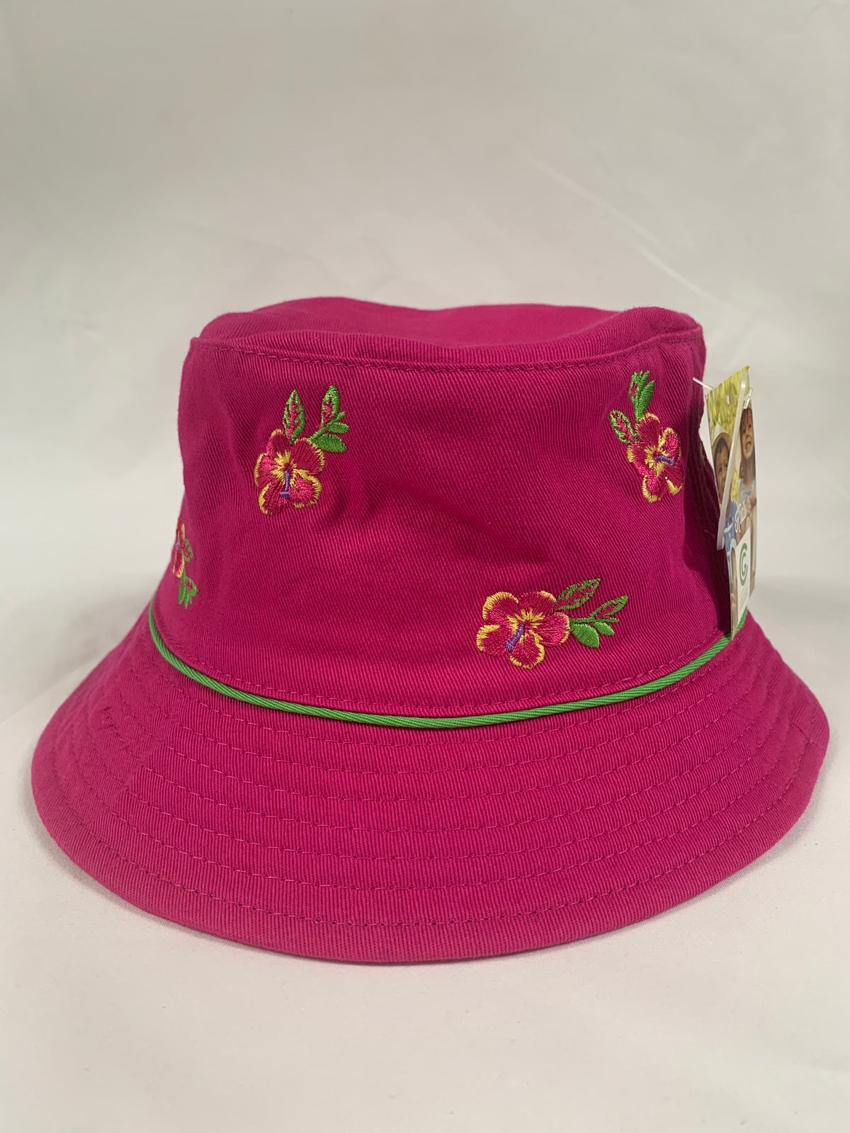 Girl Kids Children Pink Cotton Bucket Sun Hat Pink