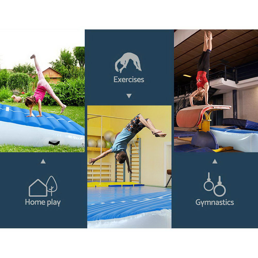 Everfit 2X2X0.4M Airtrack Inflatable Air Track Ramp Incline Mat Floor Gymnastics