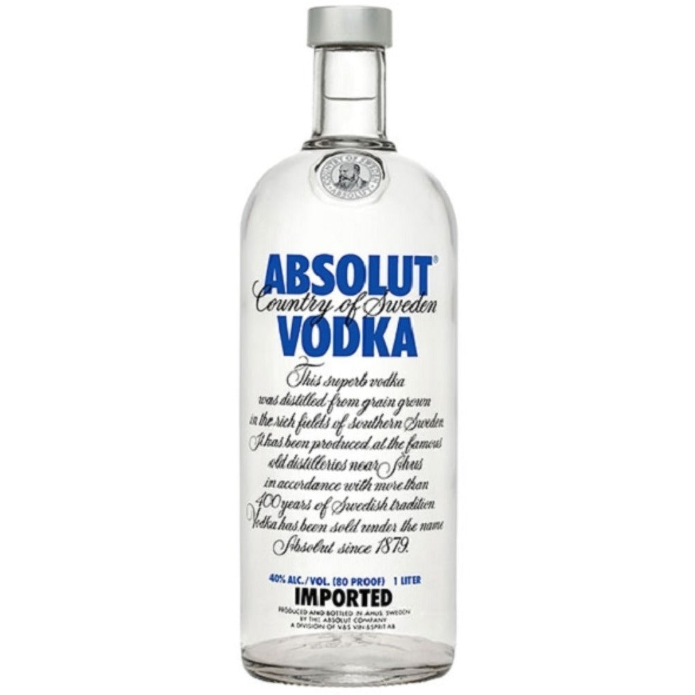 12 x Absolut Vodka 1000Ml