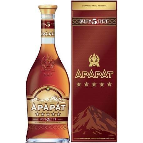 12 x Ararat 5 Years Armenian Brandy 700Ml