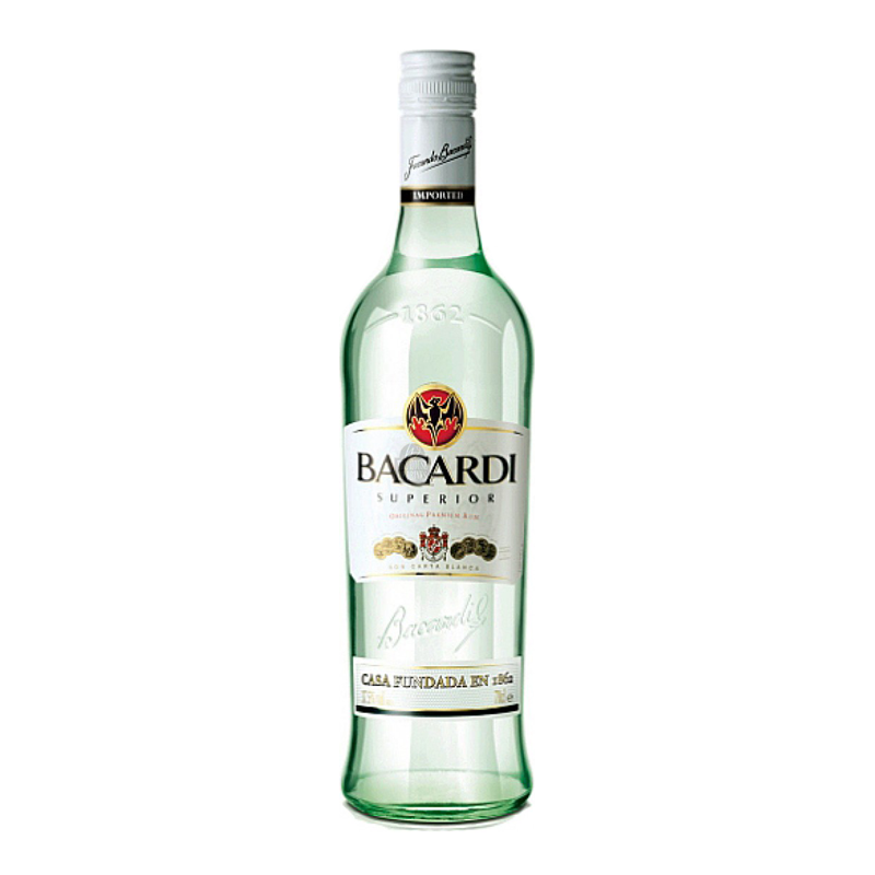12 x Bacardi White 700Ml