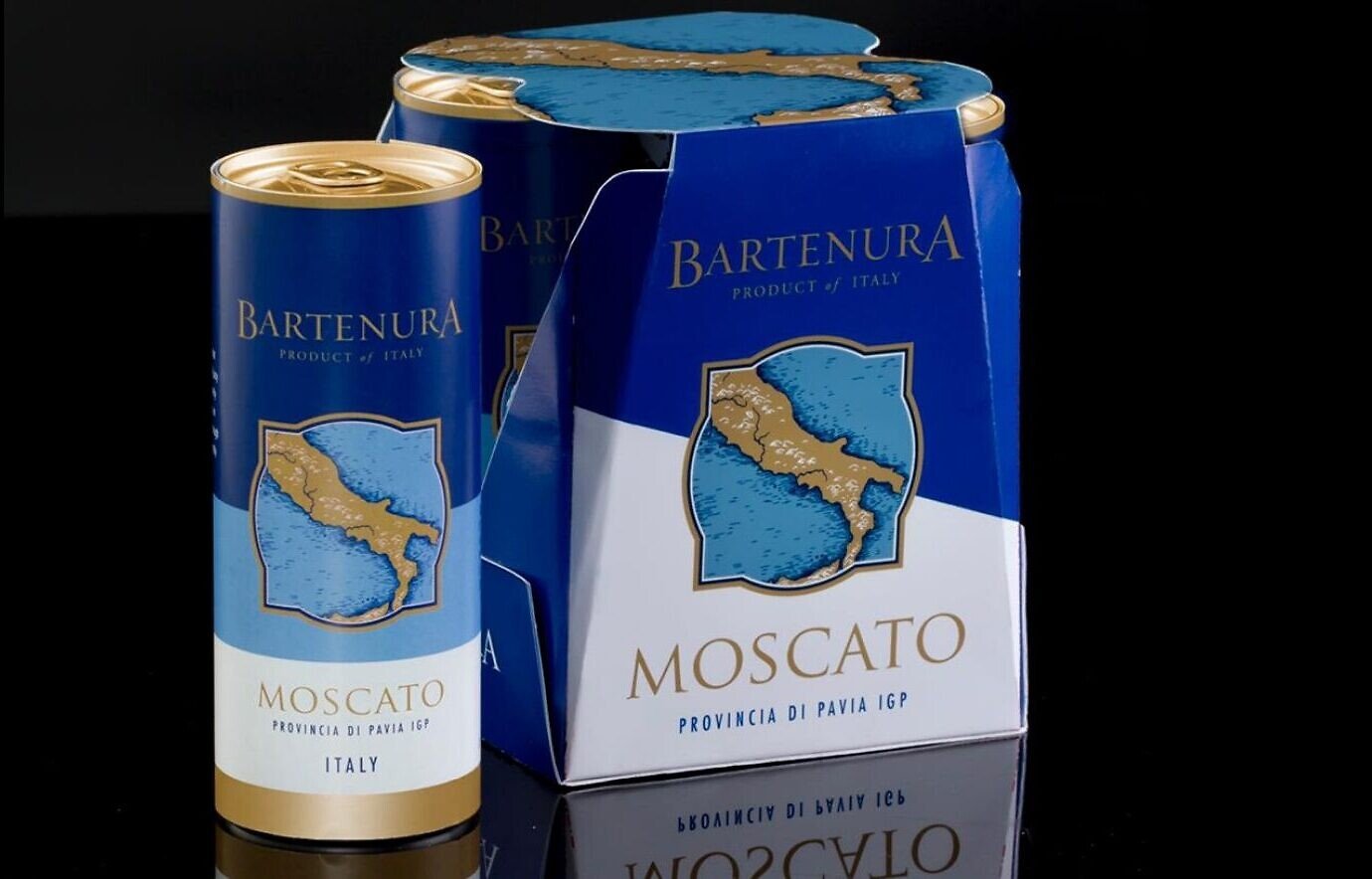 6 x Bartenura Blue Moscato Pack Of 4 Cans X 250Ml 5% Alcohol