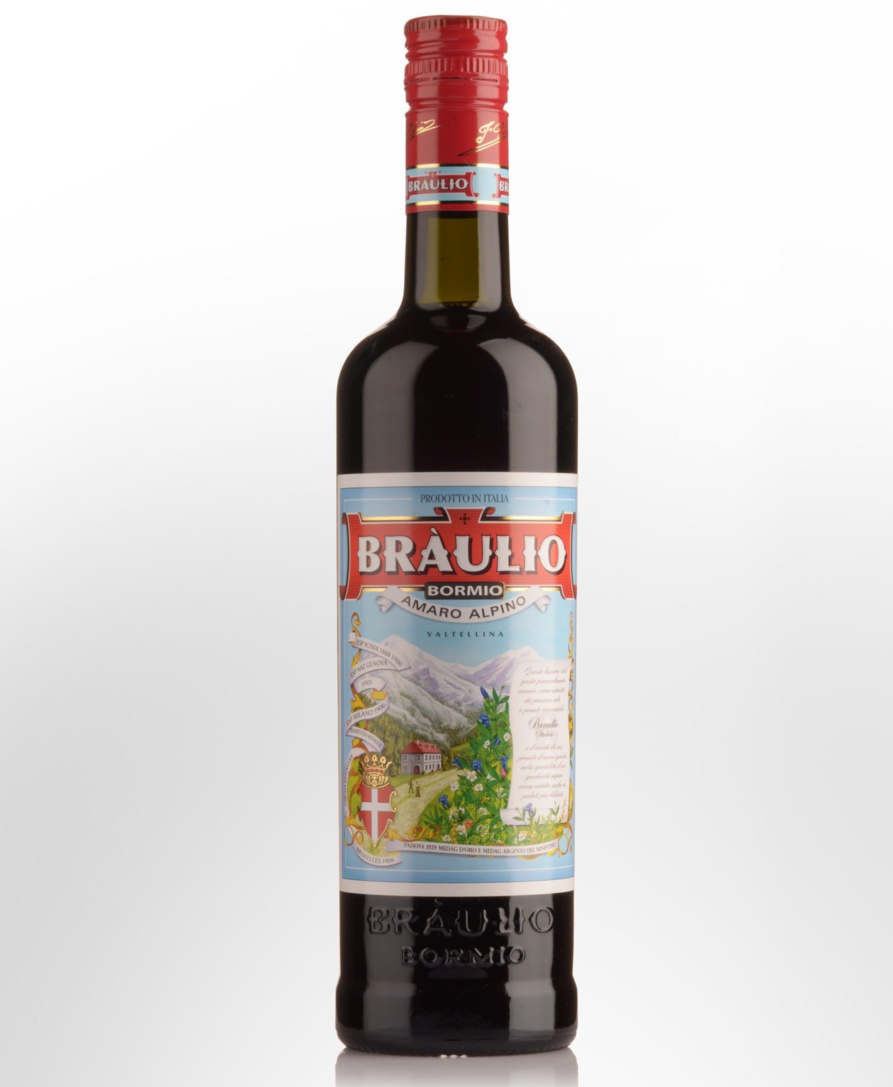 6 x Braulio  Amaro Liqueur 700Ml