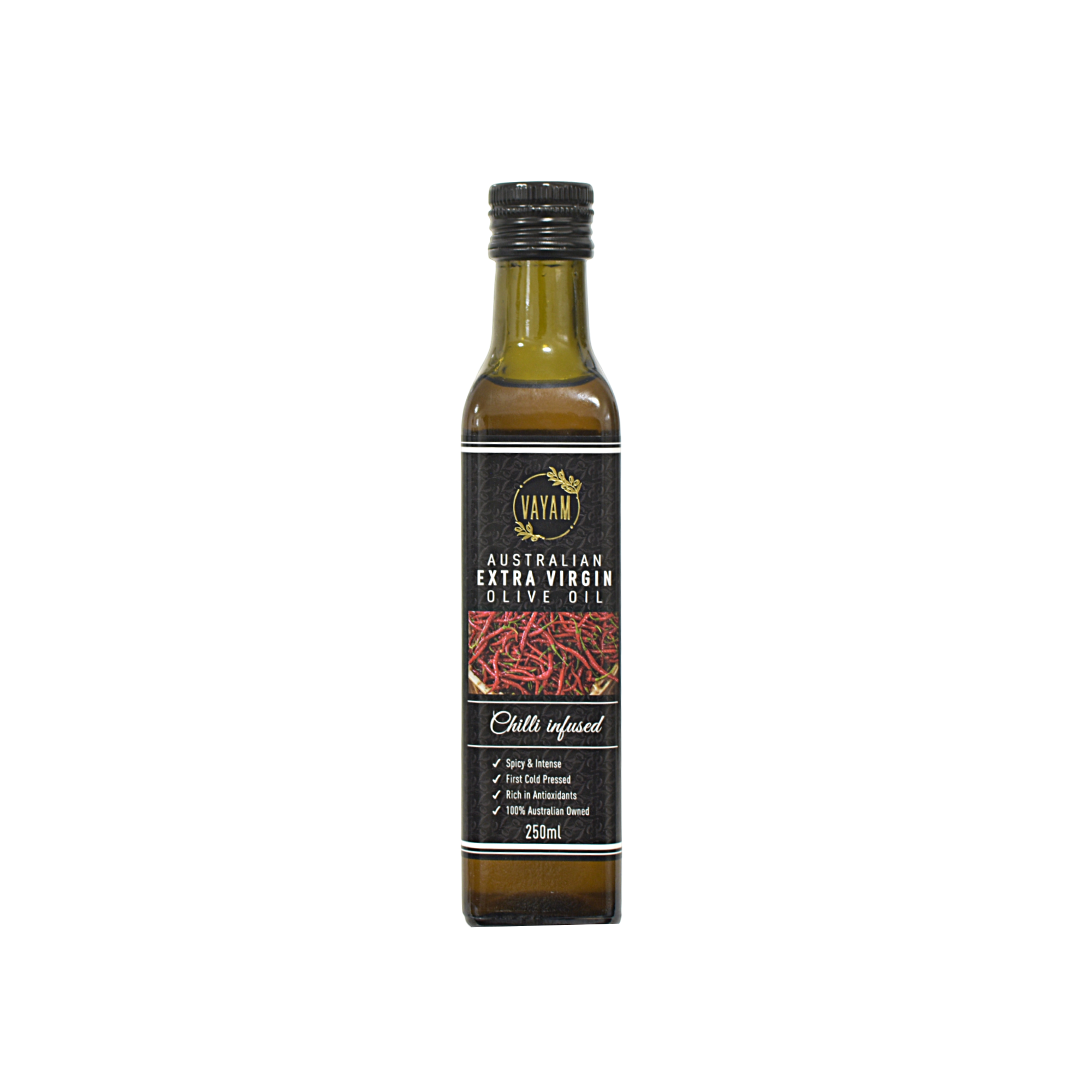 12 x Vayam Chilli Infused Australian Extra Virgin Olive Oil 250mL