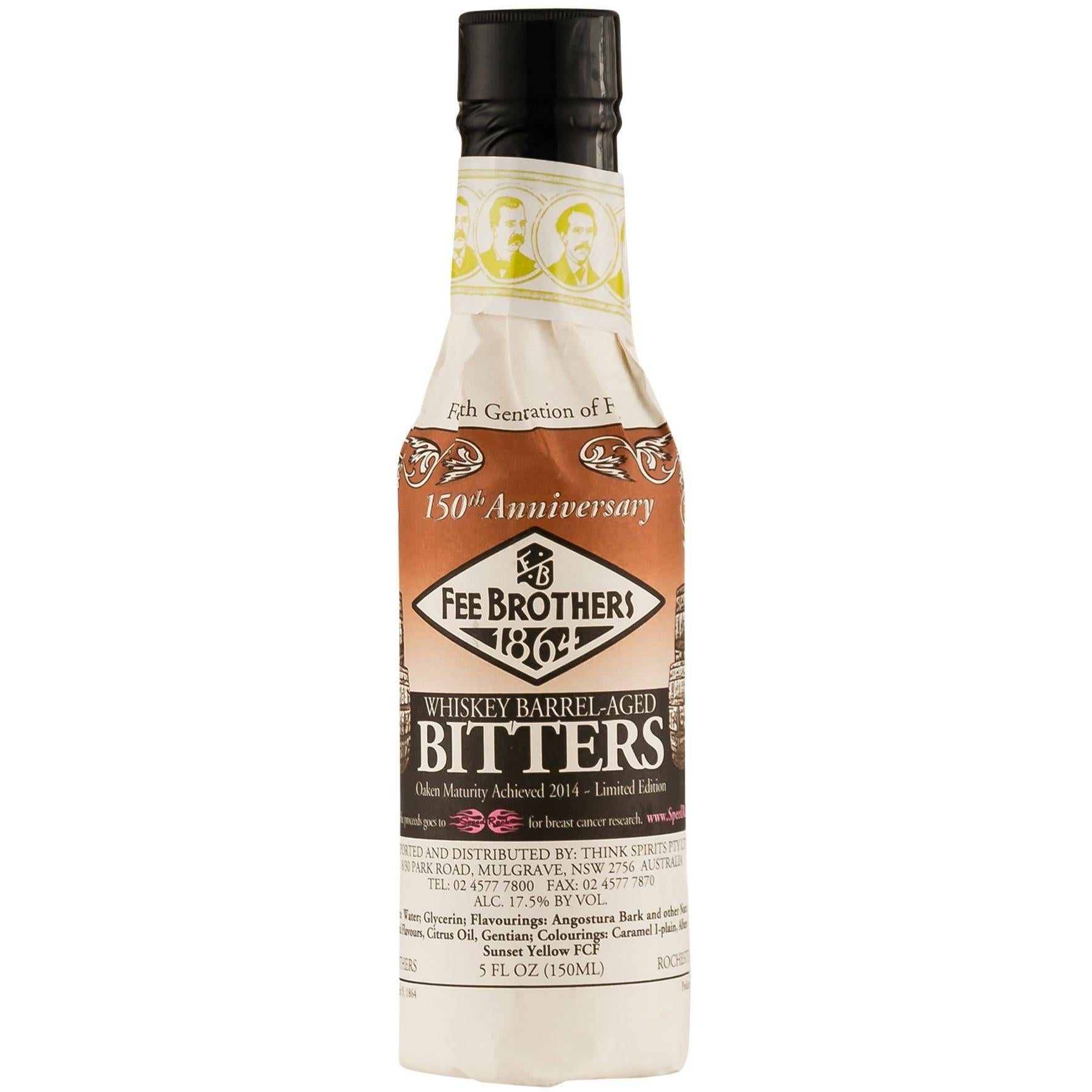 6 x Fee Bros Bitters Whisky Aged Bitters 150Ml