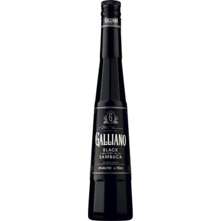 12 x Galliano Black Sambuca 700Ml