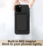 Black Iphone magsafe power bank battery pack wireless charging 5000mah