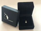 Solid White Gold Round Diamond Pendant Claw Set 18Ct Elegant Jewellery