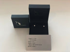 Solid 18Ct Round Diamond White Gold Stud Earrings Claw Set , 1 Pair