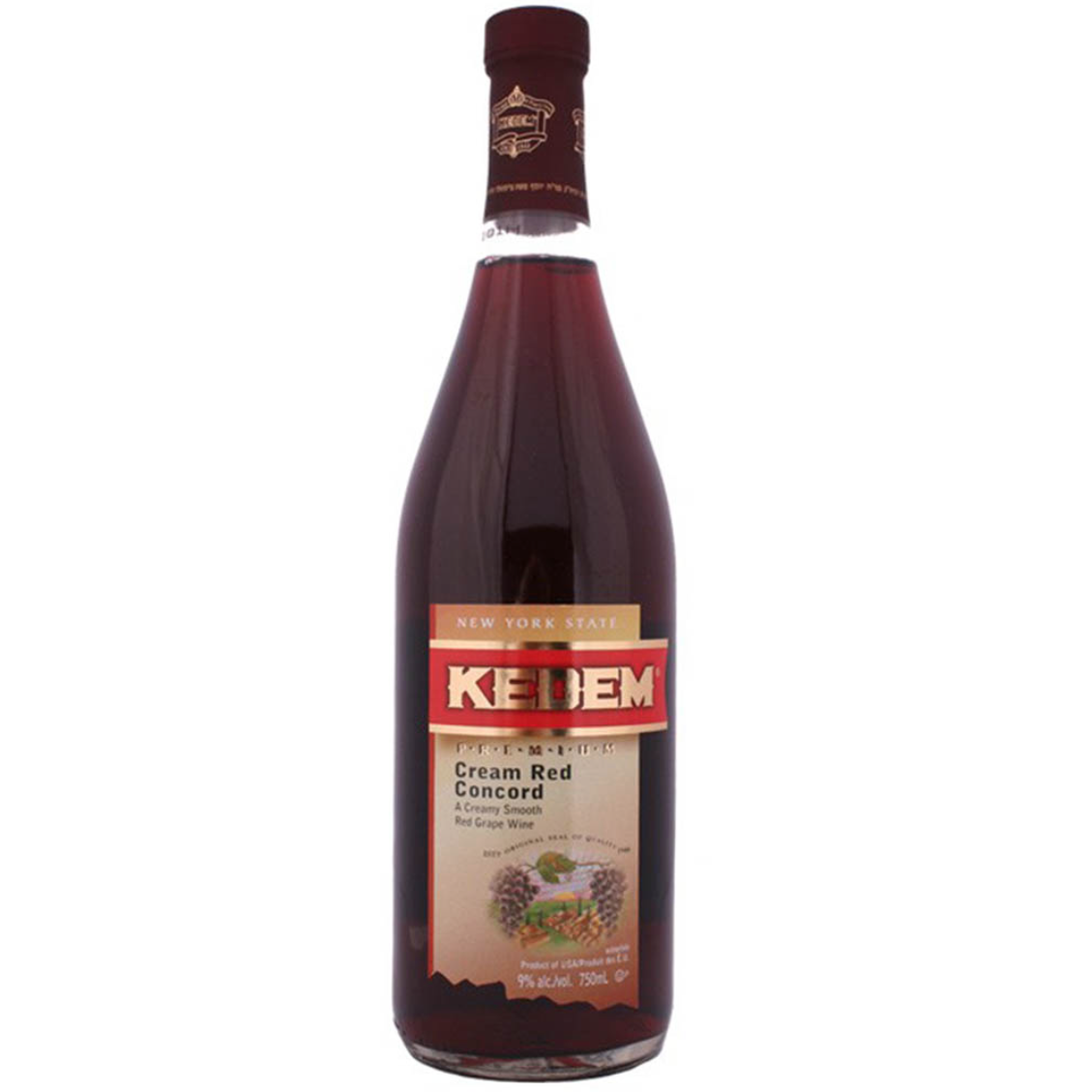 6 x Kedem Cream Red Concord 750Ml