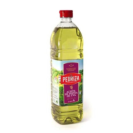 12 x La pedriza 1l Oil Grapeseed Pet 1Lt Lapedriza