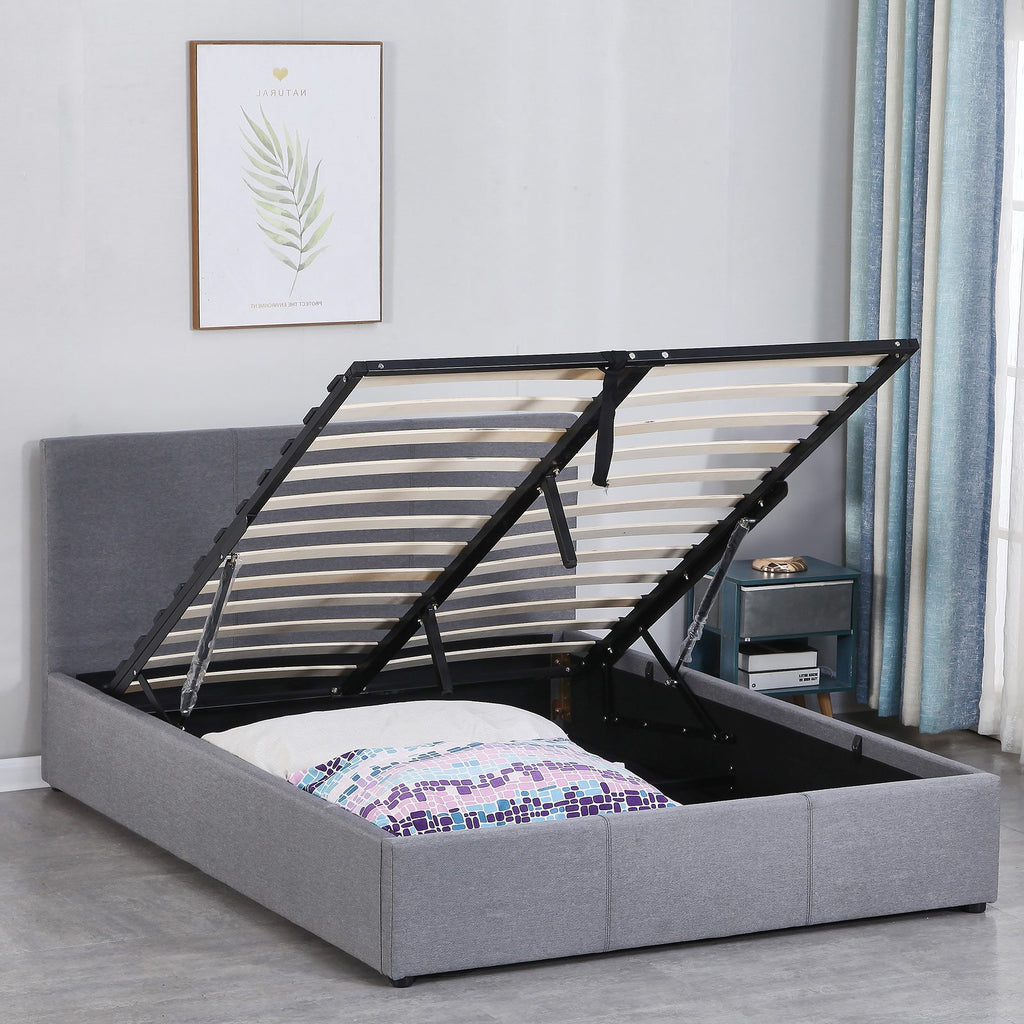 Milano Luxury Gas Lift Bed With Headboard