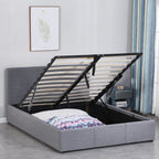 Milano Luxury Gas Lift Bed With Headboard