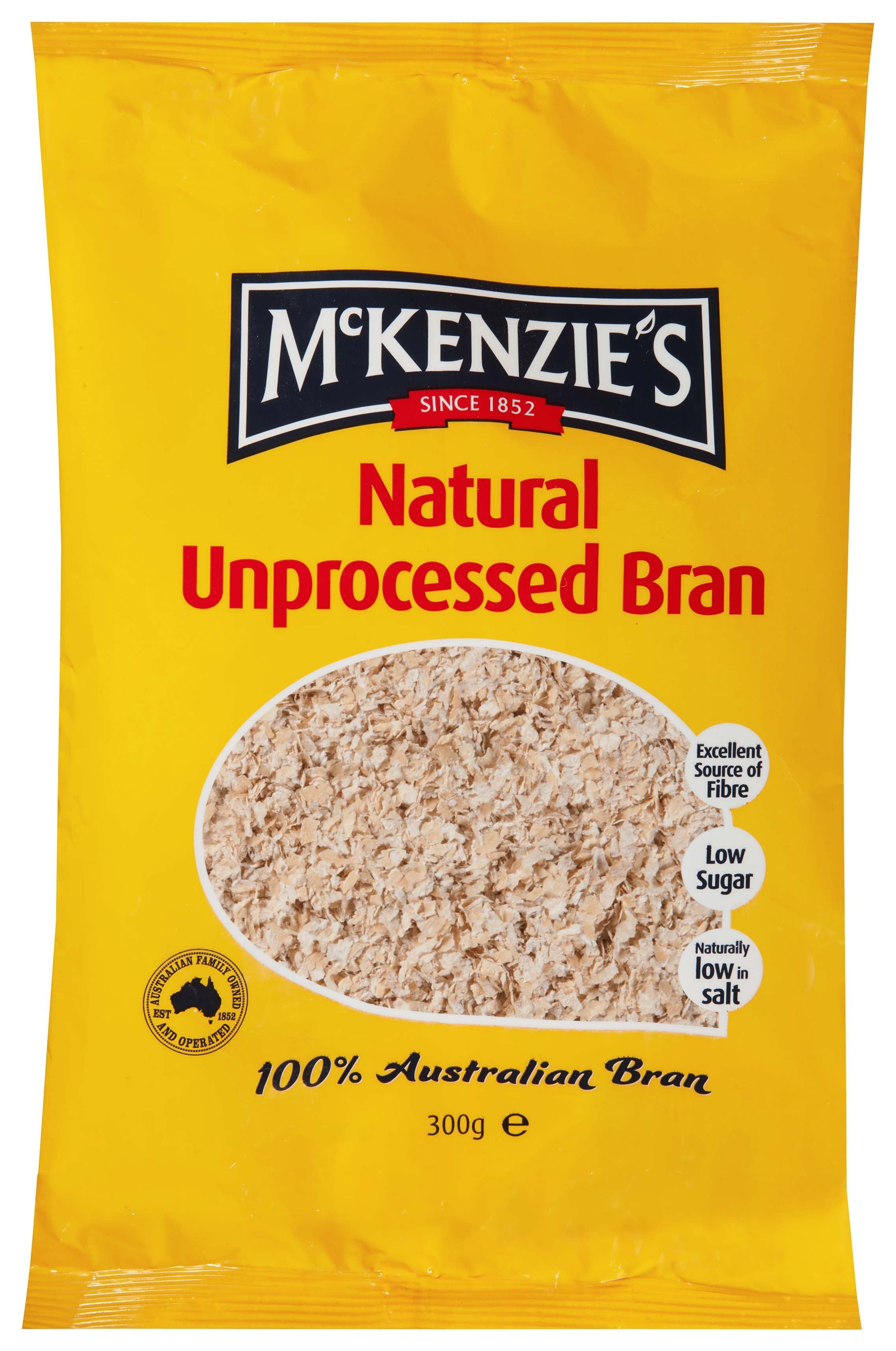 3.6Kg Mckenzie Natural Bran 12 X 300G