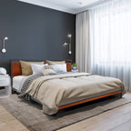 Milano Decor Azure Bed Frame With Headboard €“ Black