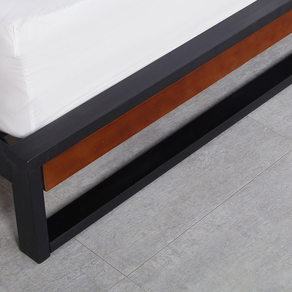 Milano Decor Azure Bed Frame With Headboard €“ Black