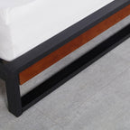 Milano Decor Azure Bed Frame With Headboard €“ Black