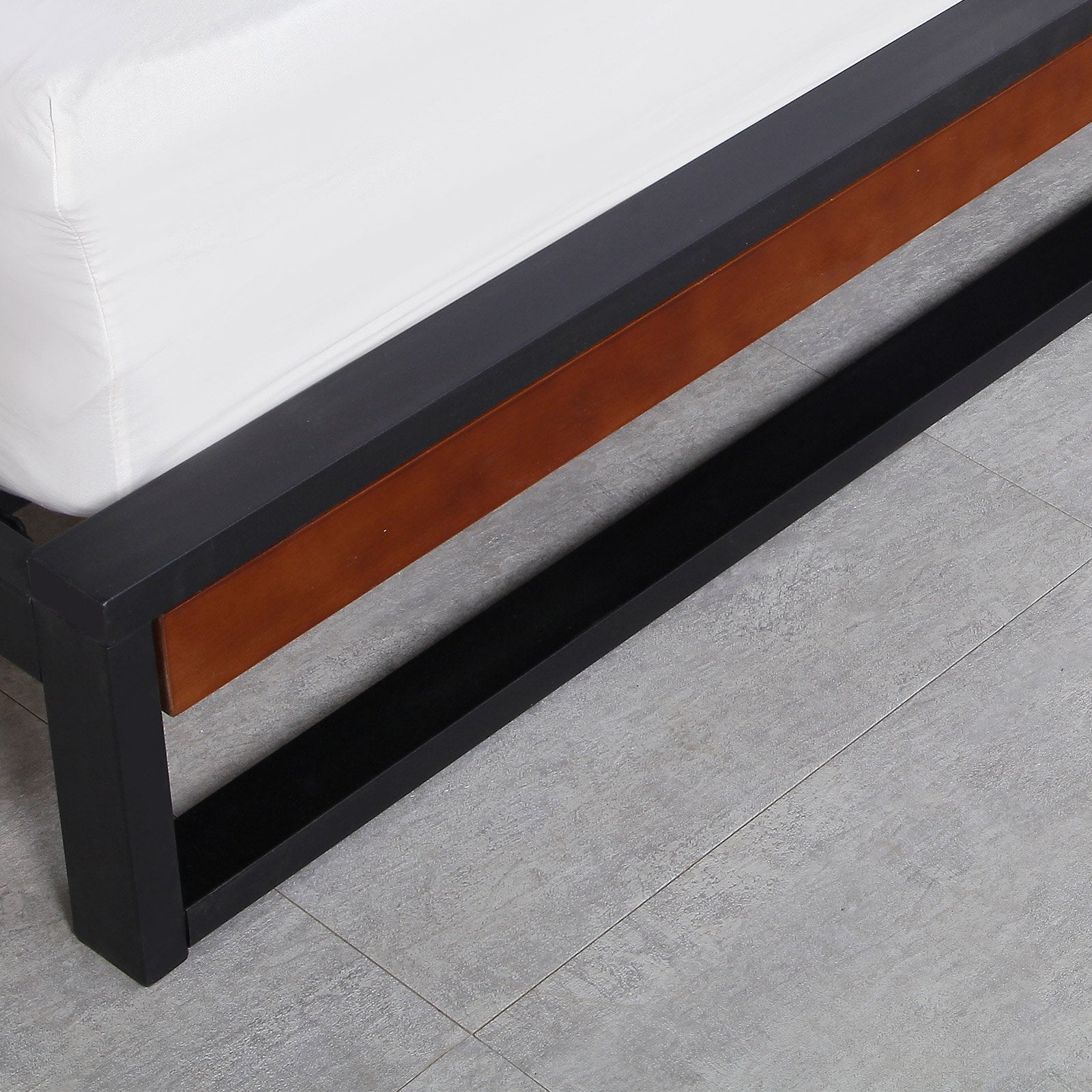 Milano Decor Azure Bed Frame With Headboard €“ Black