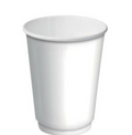 500 Double Wall Paper Walled Hot Cups (Castaway) 355Ml/12Oz