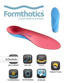 Formthotics Full Length - Dual Density BlueRed Pair Xsmall