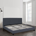 Milano Sienna Luxury Bed With Headboard (Model 2) - Charcoal