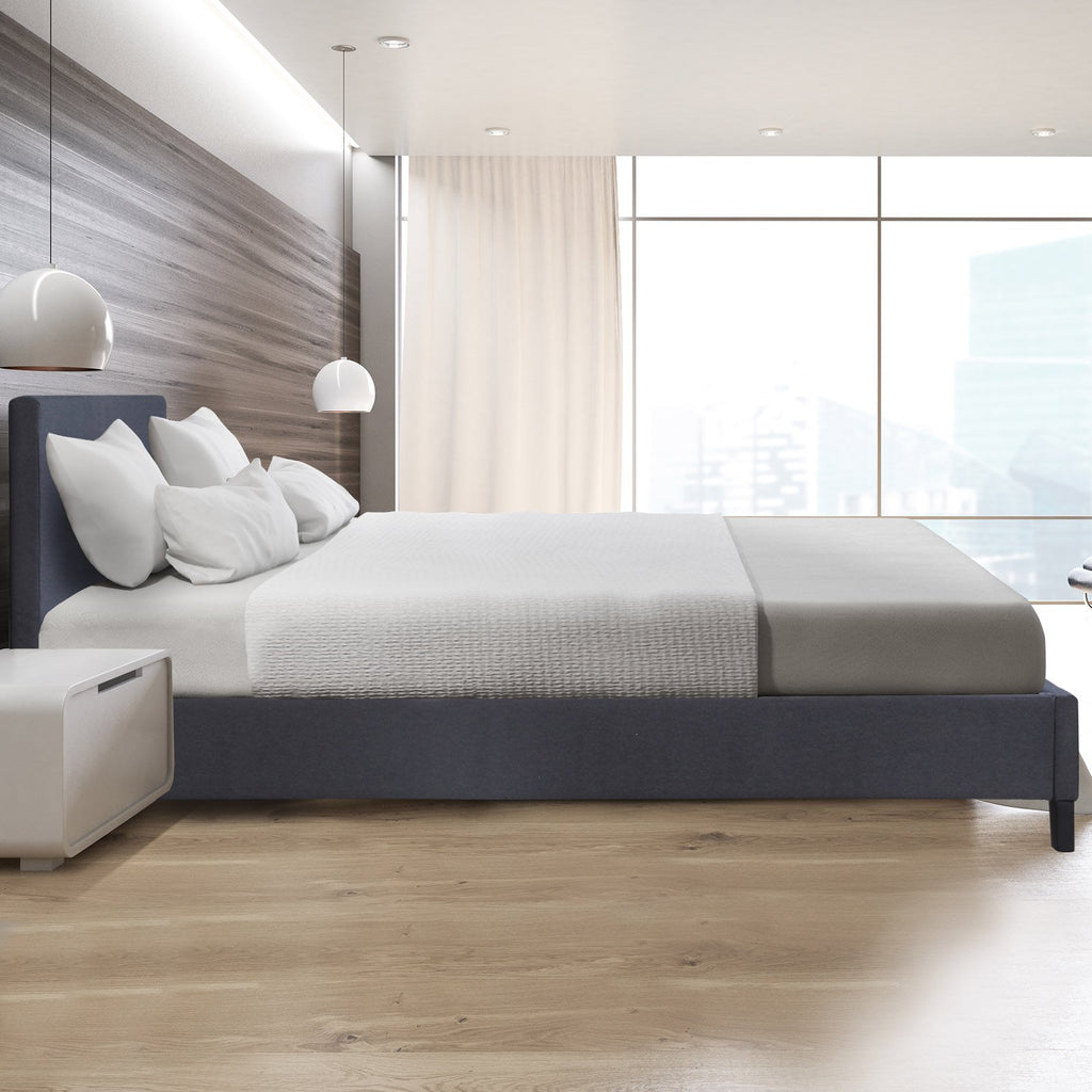 Milano Sienna Luxury Bed With Headboard (Model 2) - Charcoal