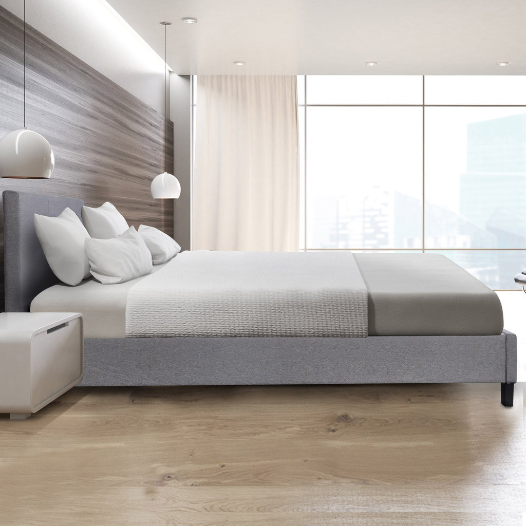 Milano Sienna Luxury Bed With Headboard (Model 2) - Grey