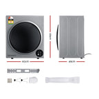 Devanti 5kg Vented Tumble Dryer - Silver