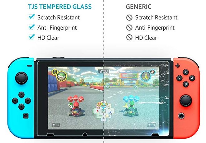 Pro Nintendo Switch Screen Protecter - Anti Shatter - Anti Fingerprint  - Anti Glare