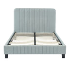 Carlisle Stone Grey Solid Pinewood Bed Frame Queen Size
