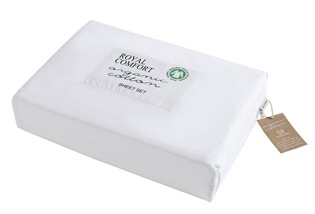 Royal Comfort 250Tc 100% Organic 4 Piece Sheet Set