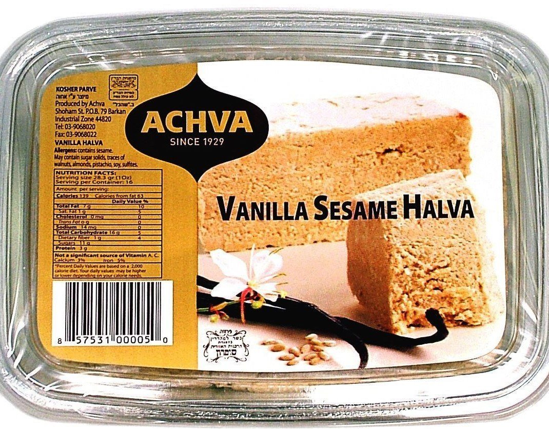 Achva Vanilla Halva 450G Or Box Of 12
