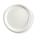 125 Plate Round Cane White 10 Inch