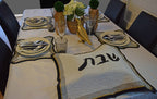 Beaded Challah Cover- White, Black, Gold, Silver Challa Cover