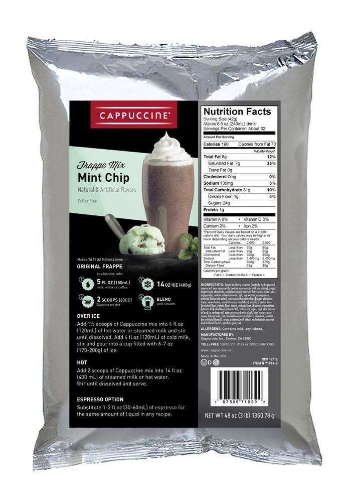 6 X Cappuccine Mint Chip Powder Mix 1Kg