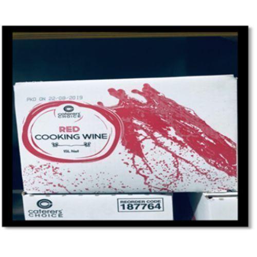 Cooking Wine Red 10% Alcohol  15 Ltcatchoice