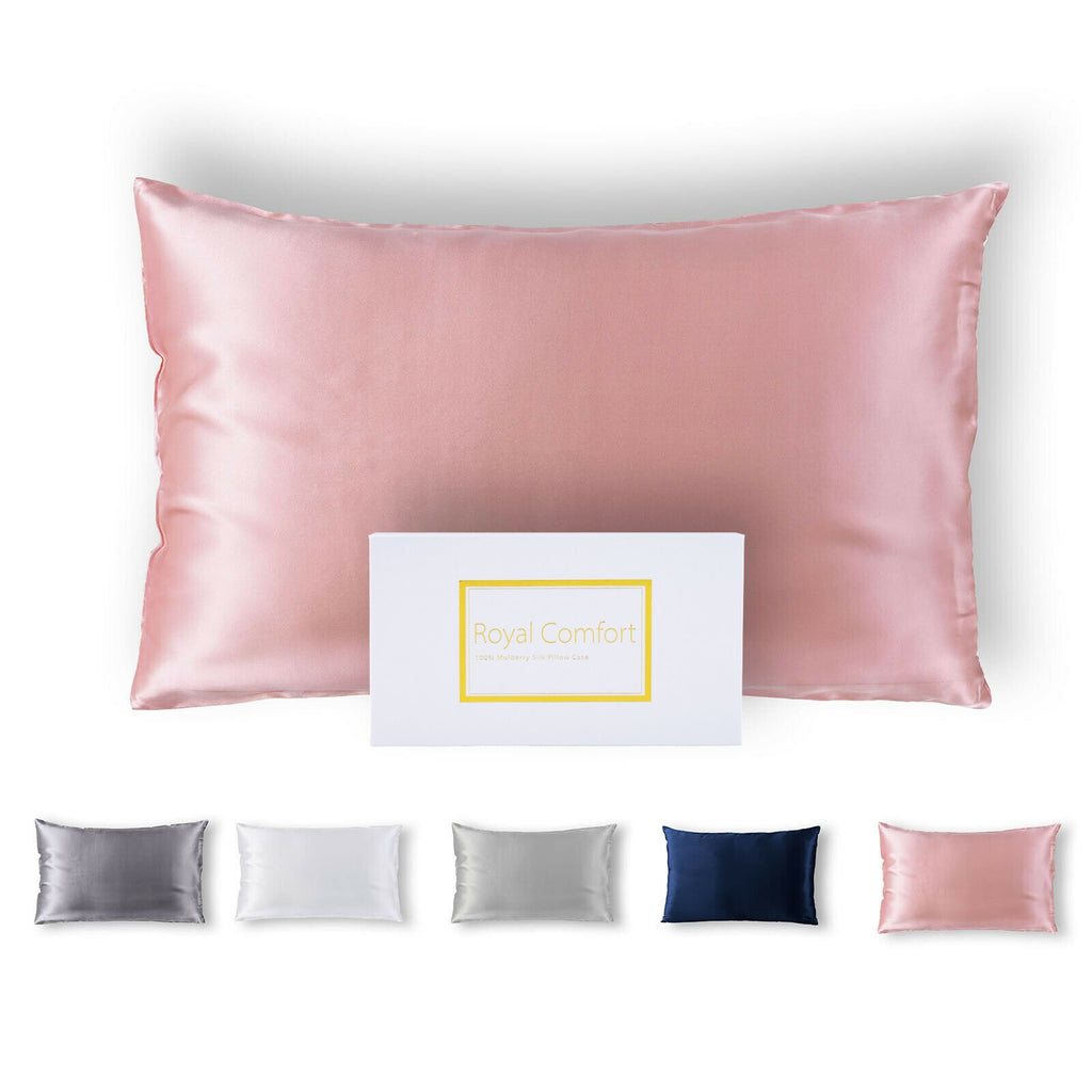 Royal Comfort 100% Dual-Sided Pure Silk Pillowcase - Various Colours