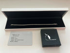 Solid Round White Gold Diamond Tennis Bracelet 18Ct Elegant Jewellery