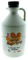 Keejo Maple Syrup 100% Pure 1L