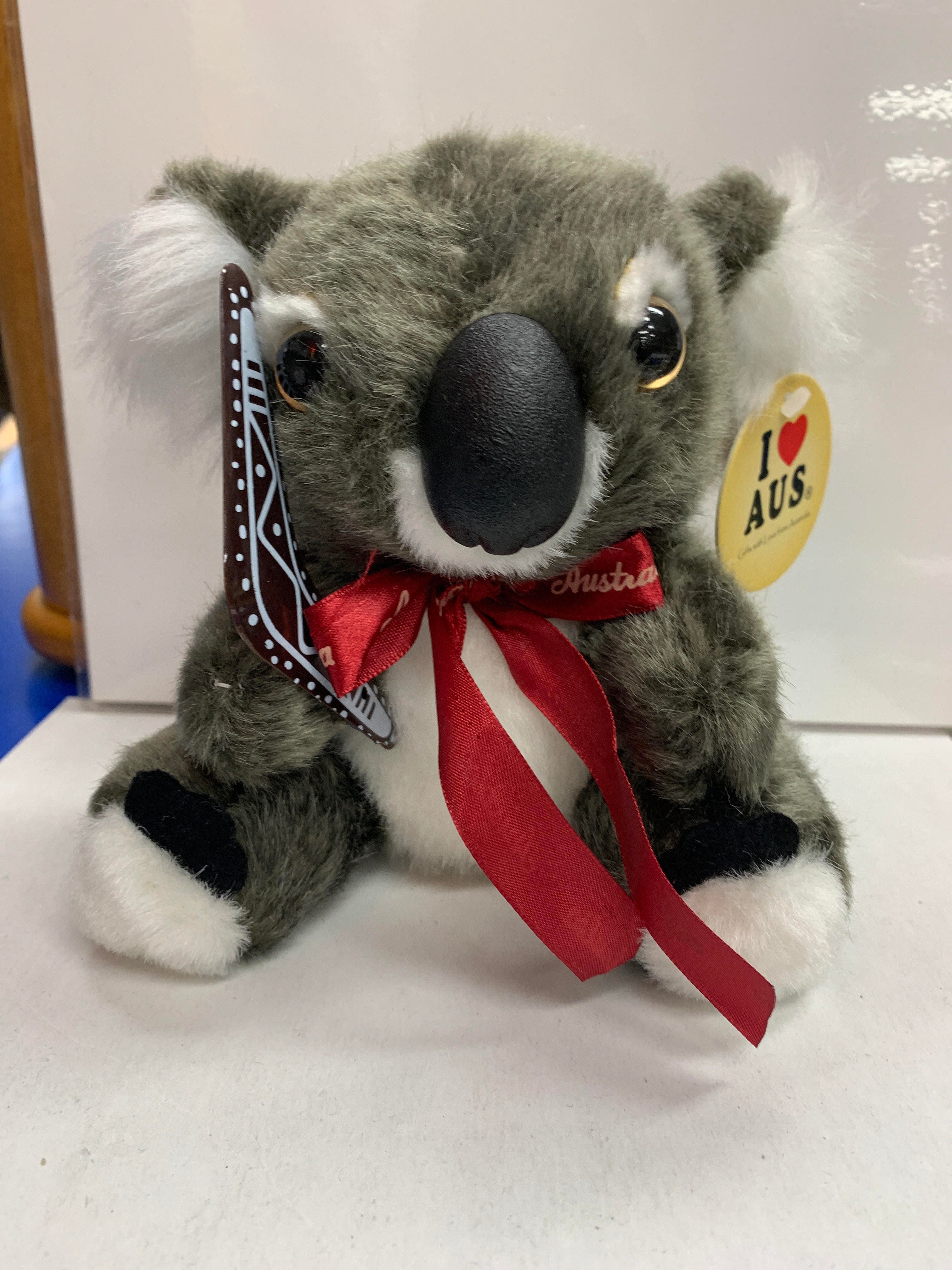 Koala With Boomerang Toy 15Cm - I Love Australia