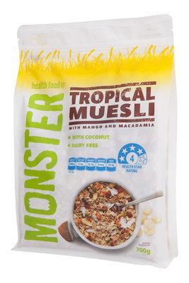 6 X Monster Muesli Tropical 700G