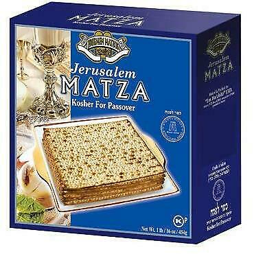 Jerusalem Matzos 454G. 16Oz Mazto Kosher For Passover Matzah